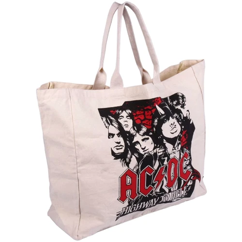 Сумка шоппер Cerda AC/DC Straps Cotton Handbag бежева (2100003323)