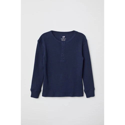 Лонгслів H & M 5379616 134-140 см темно-синій