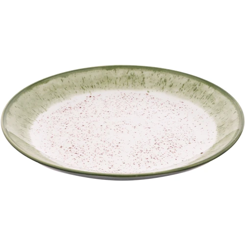 Тарілка обідня Ardesto Siena 27 см порцелянова Біло-зелений (AR2927SWG): Тип тарілка обідня