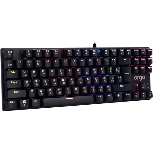Клавіатура ERGO KB-905 TKL: Тип клавіш механічний