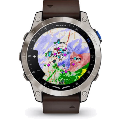 Смарт-часы Garmin D2 Mach 1 Aviator Smartwatch with Oxford Brown Leather Band (010-02582-55): Производитель Garmin