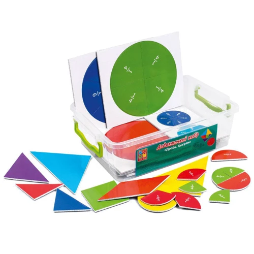 Набір Дроби і Танграм магнітні картки Vladi Toys VT5555-03 (укр): Виробник Vladi Toys