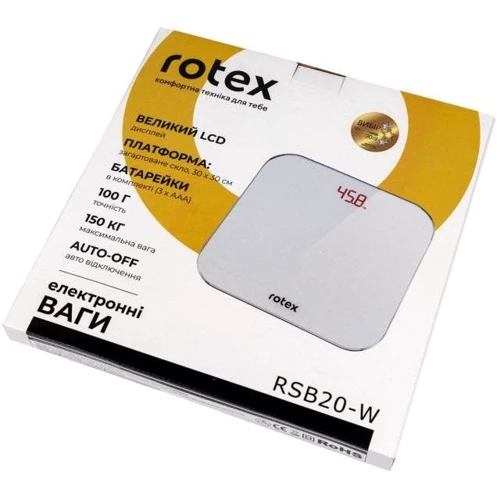 Весы напольные Rotex RSB20-W