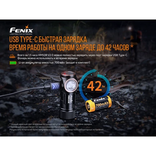 Фонарь туристический Fenix HM50R V2.0 фото 12