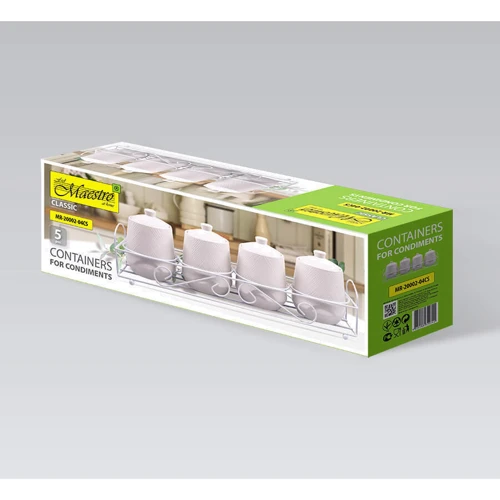 Набор для специй Maestro 5 пр. White (20002-04CS -MR)
