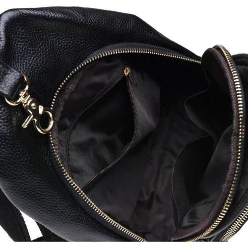 Женский рюкзак Keizer черный (K1315-black): Тип ручки Плечевой ремень, Короткая ручка