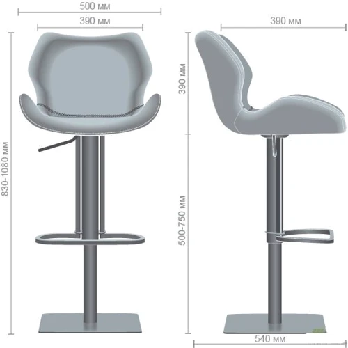 Барный стул AMF Pinto dimgray PU (545667): Производитель AMF