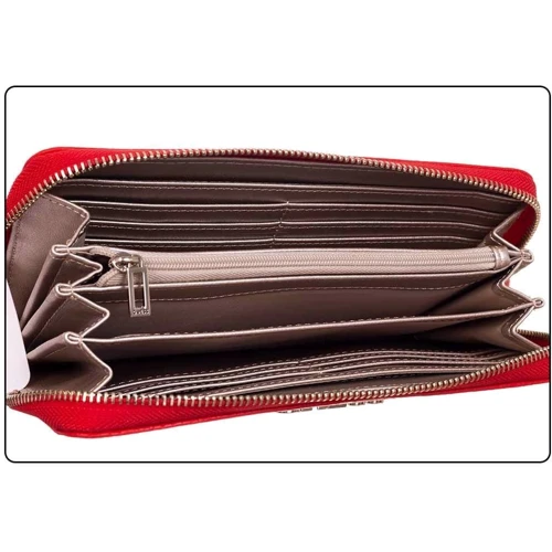 Жіночий гаманець Guess Alby Slg Large Zip Around червоний (SWVG7455460-RED): Тип Гаманці
