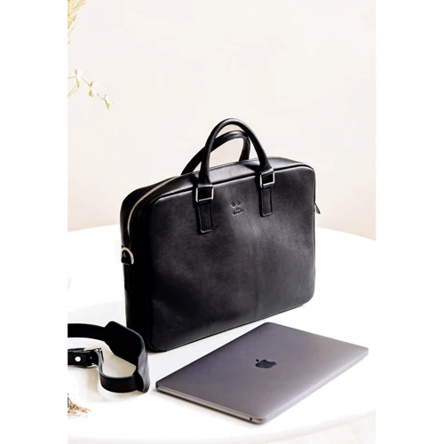 Конференц-сумка The Wings черная (TW-Briefcase-2-black): Тип ручки Со съемным ремнем, Плечевой ремень, С двумя ручками, Короткая ручка