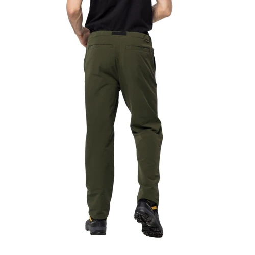 Брюки Jack Wolfskin Winter Lifestyle Pants 1506951-4144 54 серо-зеленые: Посадка Средняя талия