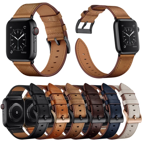 Аксессуар для Watch Top Genuine Leather Bank Brown (BLAP181266) for Apple Watch 42/44/45/49mm Ultra фото 7