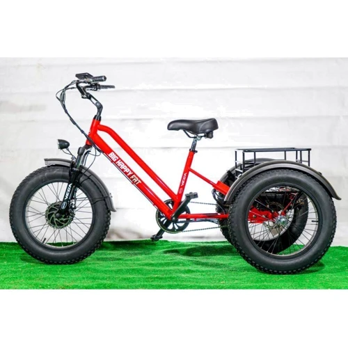 Электровелосипед VEGA BIG HAPPY FAT 500 красный: Размер 184x80x119.5 см