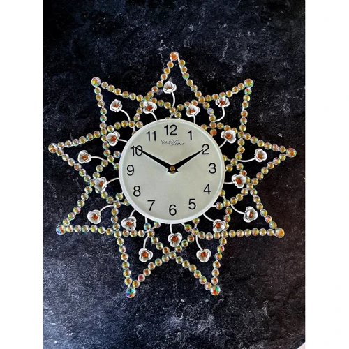 Часы настенные Your Time металл с камнями 40х40 см (2-228)