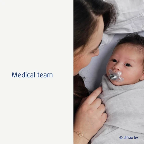 Пустушка силіконова Difrax Dental Newborn 0+ міс. Popcorn (796 Popcorn): Матеріал силикон