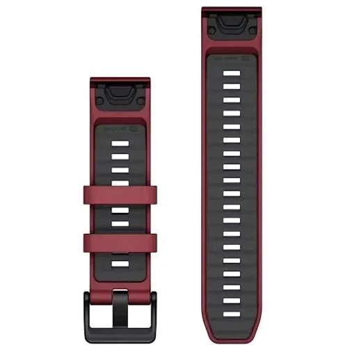 Ремешок Garmin QuickFit 22mm Watch Bands Marsala/Graphite Silicone (010-13392-06): Цвет бордовый