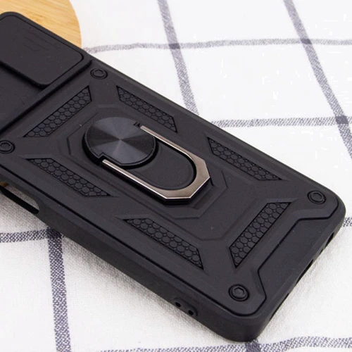 Аксессуар для смартфона Mobile Case Camshield Serge Magnetic Ring Black for Samsung A037 Galaxy A03s: Материал TPU (термополиуретан) и поликарбонат