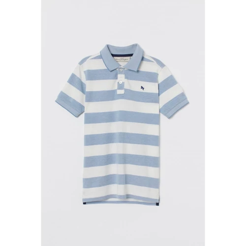 Поло H&M 2112-8256421 158-164 см голубое