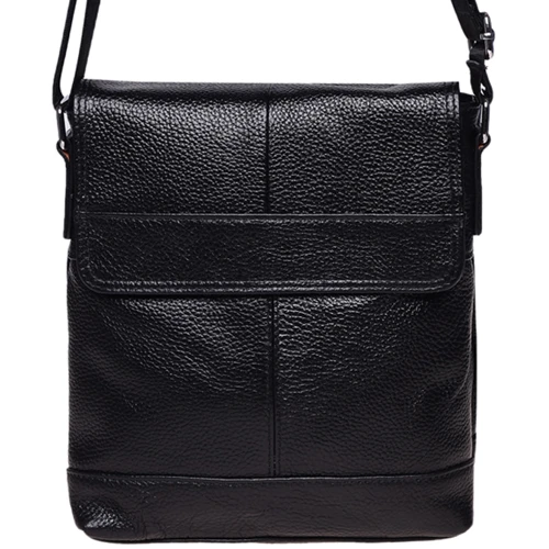 Чоловіча сумка планшет Borsa Leather чорна (K13822-black)