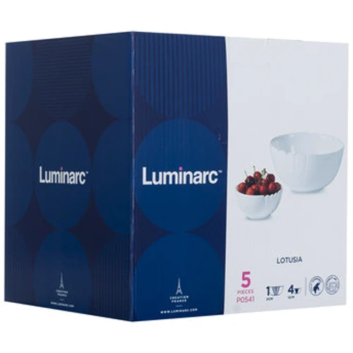 Салатник Luminarc LOTUSIA набір (4х12см, 1х21см, круглий) (P0541) фото 4