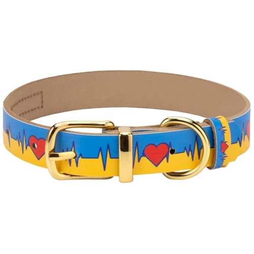 Нашийник шкіряний для собаки HiDog "Життя" XS - ширина 10 мм (19-25 см) (201/1033)