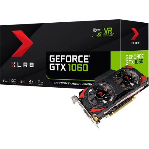 Видеокарта PNY GeForce GTX 1060 XLR8 Gaming OC 3G