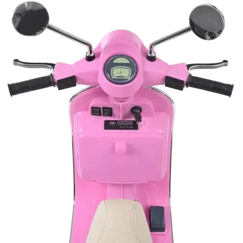 Дитячий електромотоцикл скутер Bambi Racer VESPA рожевий (M 4939EL-8): Рекомендований вік от 3 лет до 8 лет