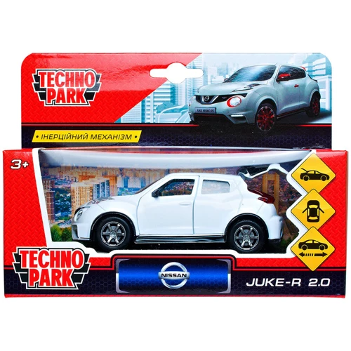 Автомодель - NISSAN JUKE-R 2.0 (белый, 1:32)