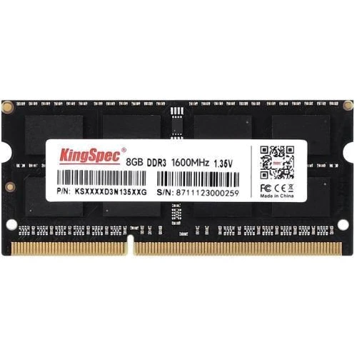 KingSpec 8 GB SO-DIMM DDR3L 1600 MHz (KS1600D3N13508G): Тип DDR3