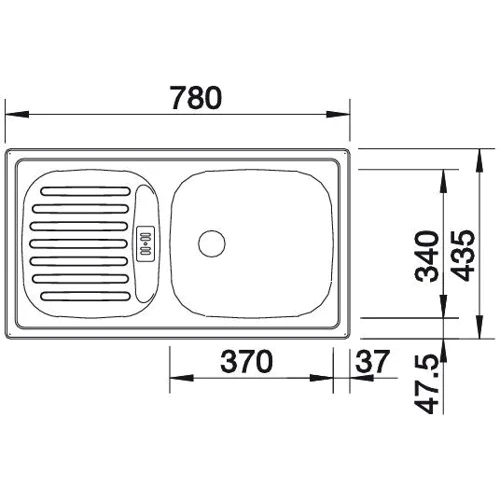 Blanco Flex Mini 512032 (спец. сталь): Тип монтажа Врезная