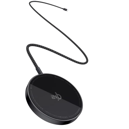 Зарядное устройство Baseus Wireless Charging Magnetic Mini4 Qi2 15W Black (P10278200111-00) for Apple iPhone 16 I 15 I 14 I 13 I 12 series: Особенности USB-C, MagSafe