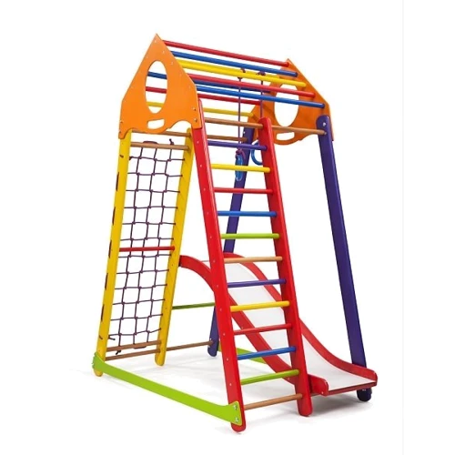 Детский спортивный комплекс для дома SportBaby BambinoWood Color Plus 1: Назначение для дома