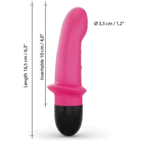 Вибратор Dorcel Mini Lover Magenta 2.0 перезаряжаемый, для точки G и массажа простаты