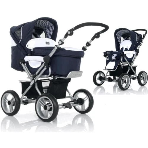 Коляска 2 в 1 ABC design PRAMY LUXE зеленый (6655/507): Количество блоков один