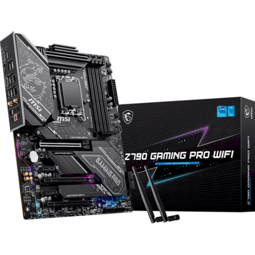 MSI Z790 GAMING PRO WIFI: Дополнительно Поддержка UEFI, Поддержка RAID, Адаптер Wi-Fi, Радиатор на VRM
