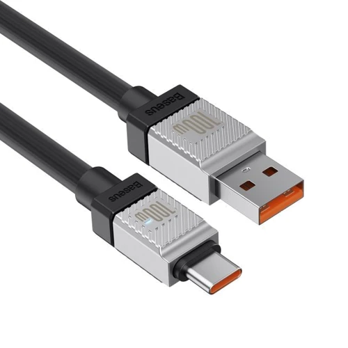 Кабель Baseus USB Cable to USB-C CoolPlay Series 100W 2m Black (CAKW000701) фото 5