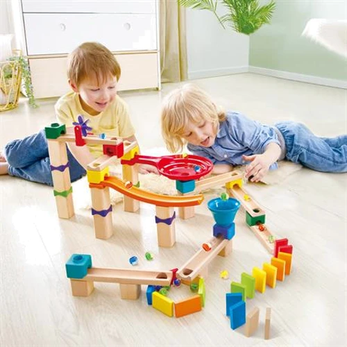 Конструктор-лабиринт Hape Marble Run Гоночная трасса 81 элементов (E1101) фото 1