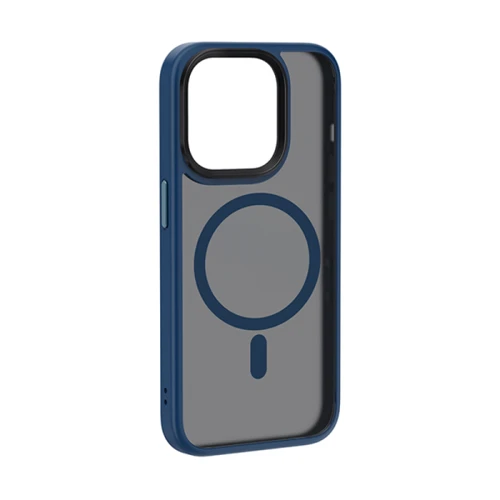 Чехол для iPhone WIWU Magnetic Colorful Series Blue for iPhone 15 Pro Max (FGG-011): Материалы поликарбонат и полиуретан