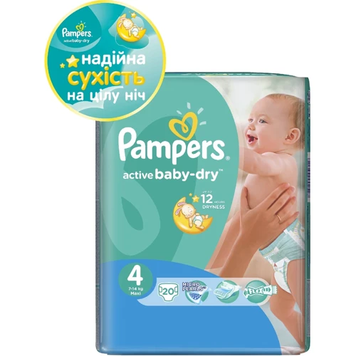 Подгузники Pampers Active Baby Maxi (7-14 кг) Стандарт 20шт (4015600002527) фото 9