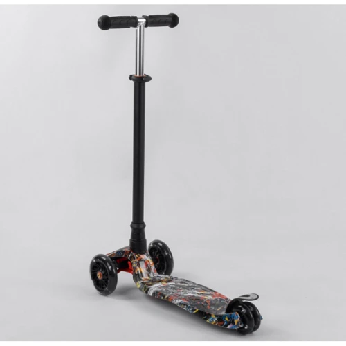 Детский самокат Best Scooter Maxi A 25779/779-1542 Черный принт: Количество колес 3