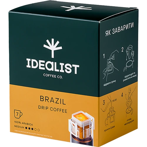Дрип-кофе IDEALIST COFFEE Co Бразилия 7 шт
