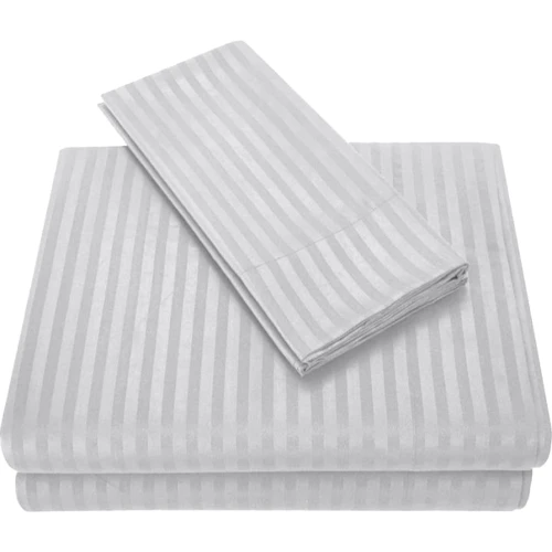 Простирадло на резинці LightHouse Mf Stripe 90х200+25 см grey (602404)
