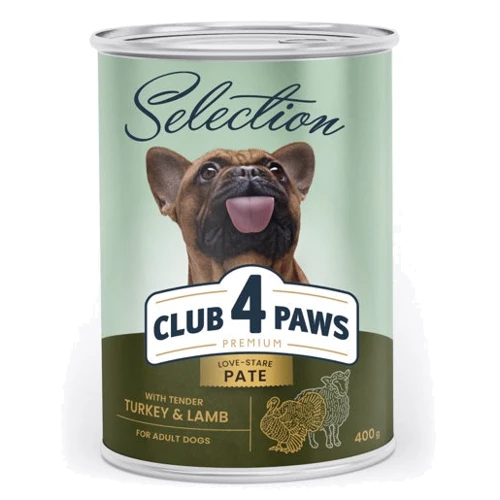 Вологий корм Club 4 Paws PremiumSelection Adult Dog паштет з індичкою та ягням для дорослих собак 400г (4820215368704) фото 8