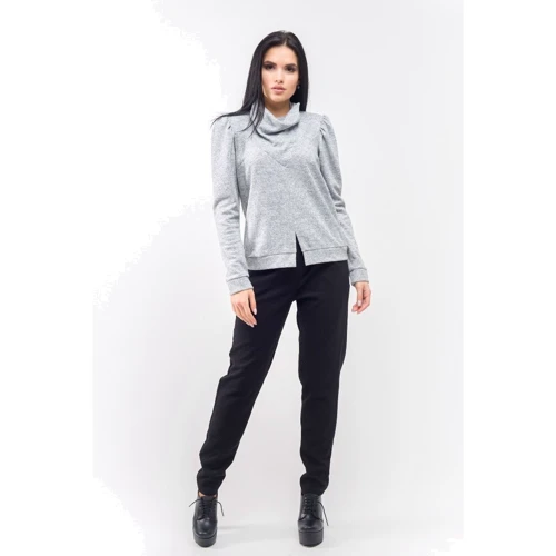 Джемпер FLFashion Тетрис ЛСТ 1614 46 серый