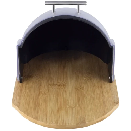 Хлебница Kamille 36.5 х 26.5 х 19 см черная (KM-1100-BK)