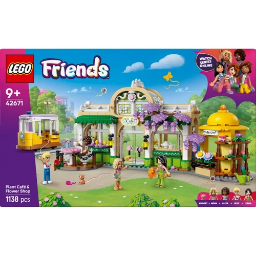 Конструктор LEGO Friends Кофейня с растениями и цветочный магазин (42671)