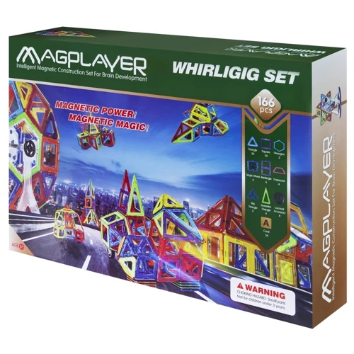Магнітний констуктор MagPlayer 166 ед. (MPA-166)
