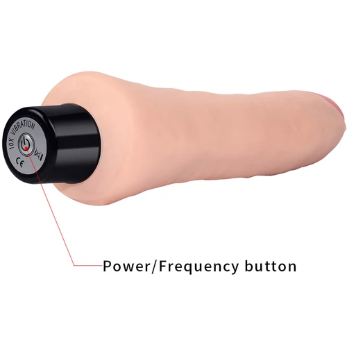 Реалистичный вибратор LoveToy Real Softee Vibrator Flesh 9"