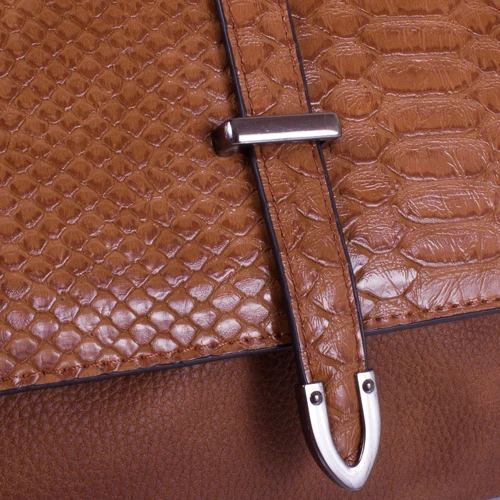 Женская сумка кросс боди Amelie Galanti коричневая (A991344-light-brown): Фактура Тиснение, Зернистая, Матовая