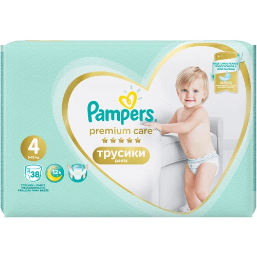 Підгузки Pampers Premium Care Pants Maxi Розмір 4 (9-15 кг) 38 шт (8001090759832) фото 9