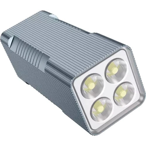 Зовнішній акумулятор Hoco Power Bank 10000mAh Q15 Flashlight 22.5W Metal Gray: Особливості Фонарик, Индикатор заряда, быстрая зарядка